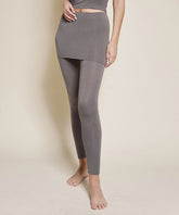 Bamboo One Piece Skirted Legging Fabina DULL GREY S